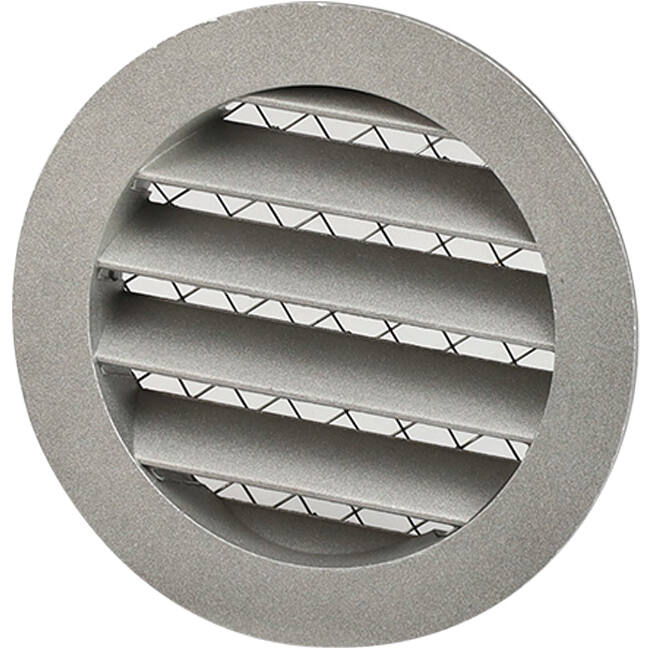 Muur rooster 250mm buitenlucht aluminium - EL-A-RLP250