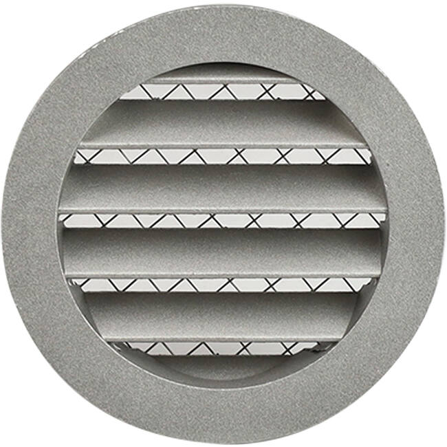 Muur rooster 250mm buitenlucht aluminium - EL-A-RLP250