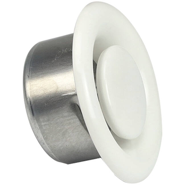 Ventilatie afvoer ventiel 200mm metaal - E-DVS200 RAL9010