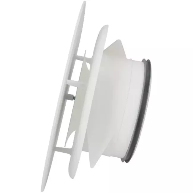 Imaginair RLV ventiel groot Ø 125 mm  - montageveren + ring - wit