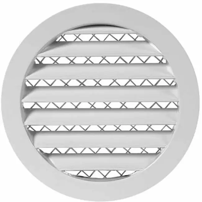 Aluminium rooster Ø125 wit - MRA125W - RAL9016