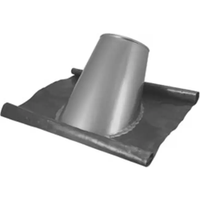 Loodslab voor buis diameter 130 mm INOX