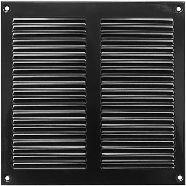 Metalen rooster 200x200mm zwart – MR2020M - RAL9005