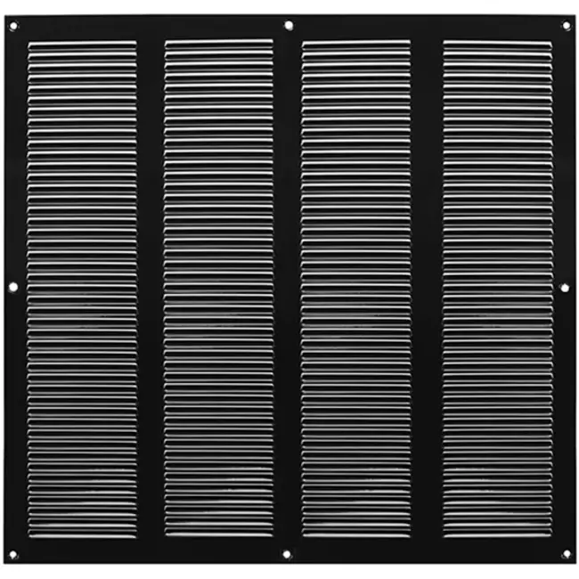 Metalen rooster 400x400mm zwart - MR4040M - RAL9005