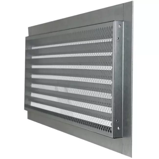 Metalen rooster industrieel 500x200mm zink - MRF5020Zn