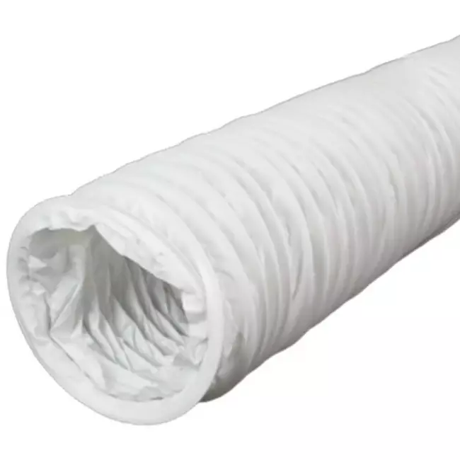 PVC 150 mm flexibele witte slang - 6 m