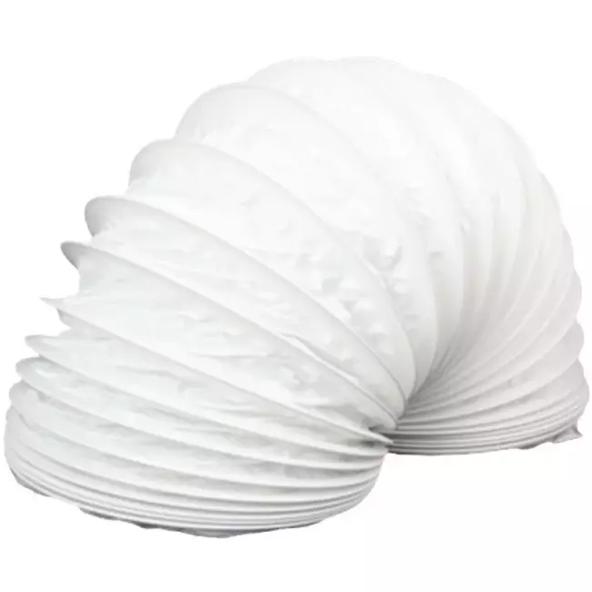 PVC 150 mm flexibele witte slang - 6 m