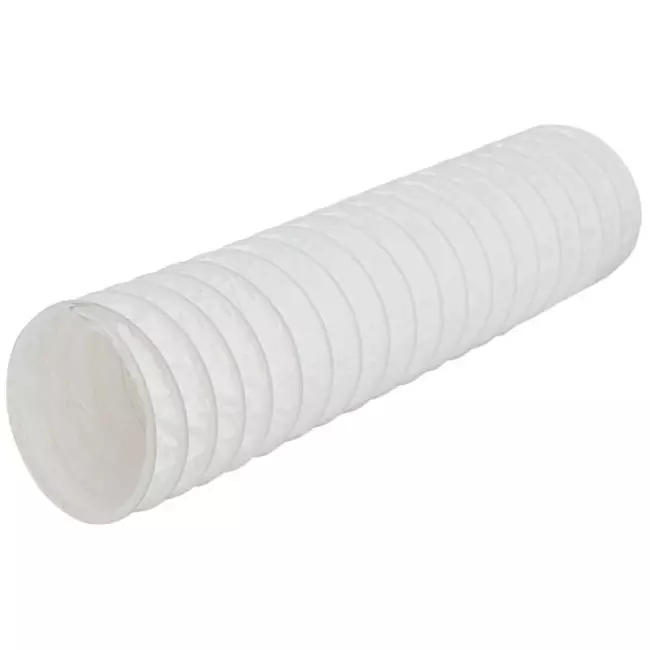 PVC 150 mm flexibele witte slang - 6 m