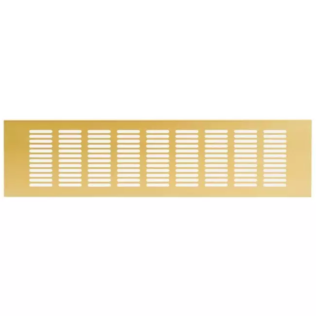 Plintrooster aluminium - goud L=400mm x H=100mm - RA1040G