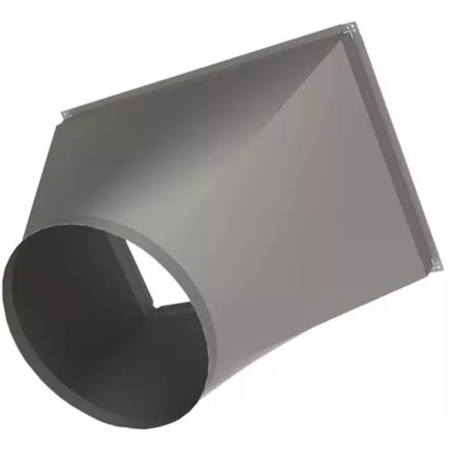 Rond op rechthoekig verloop B=300 mm x H=200 mm