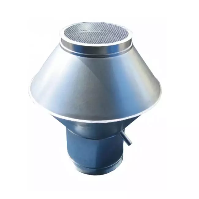 Deflectorkap rond 355 mm (RVS / INOX)