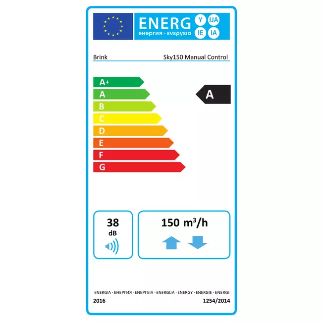 Brink WTW  Renovent Sky 150 - 150 m³/h