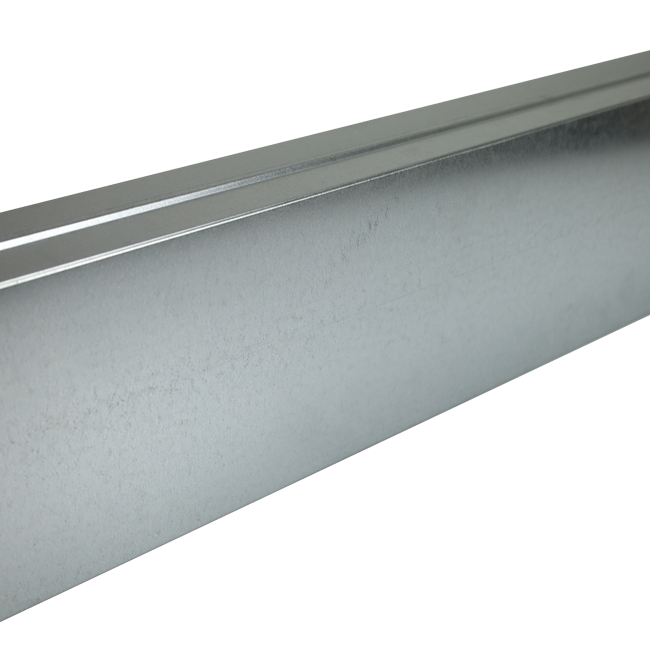 Gegalvaniseerd instortkanaal 220x80 mm met lengte 3000 mm