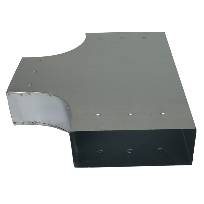 T-stuk 90 graden 300x80 - 300x80 tbv instortkanaal