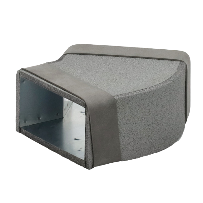 Thermoduct instortbocht 45 graden 220x80 mm horizontaal