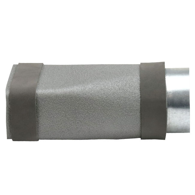 Thermoduct verloopstuk 220x80 mm naar diameter 150 mm