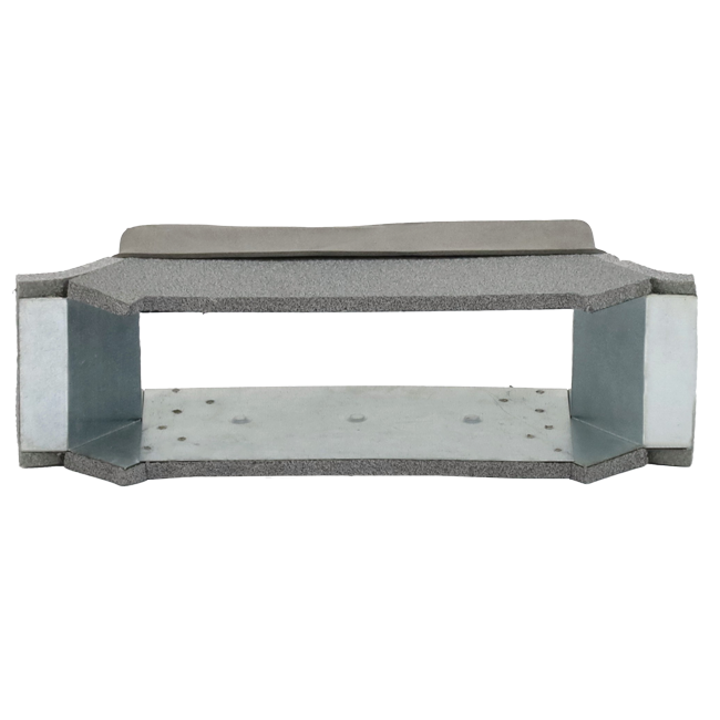 Thermoduct zijaansluiting 220x80 mm voor rechthoekig instortkanaal