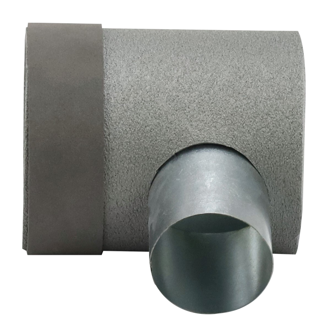Thermoduct instortpot diameter 125mm H=80 mm enkel met gat voor tunnelbouw