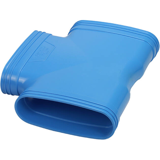 Wavin Ventiza T-stuk 90 graden PVC ovaal 235x80 mm M/M/M