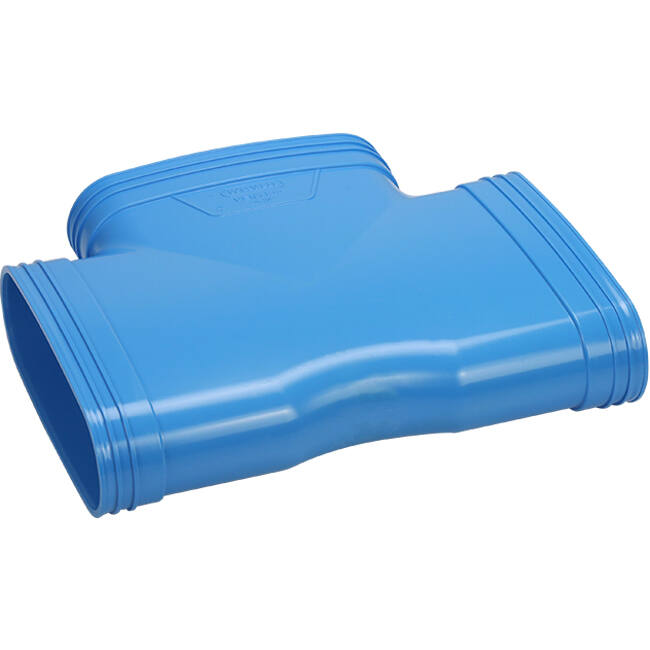 Wavin Ventiza T-stuk 90 graden PVC ovaal 235x80 mm M/M/M