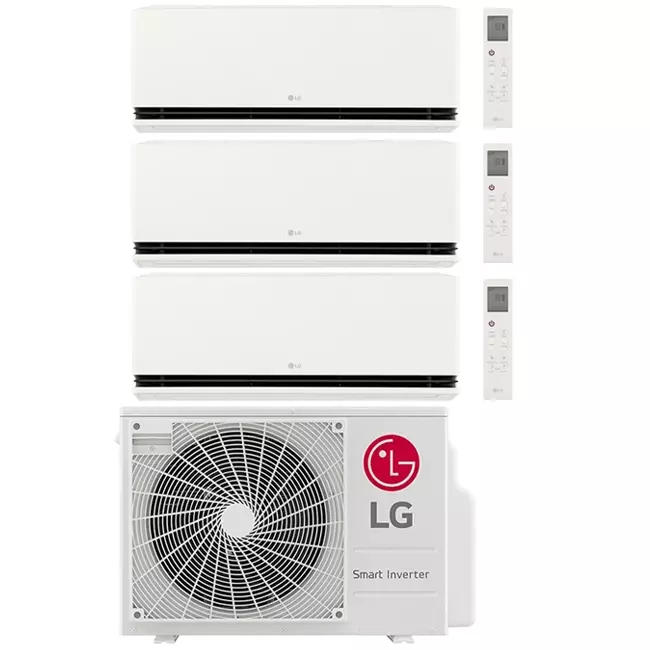 LG Triple split airco MU3R21-090909P R32 3x2,5 kW set
