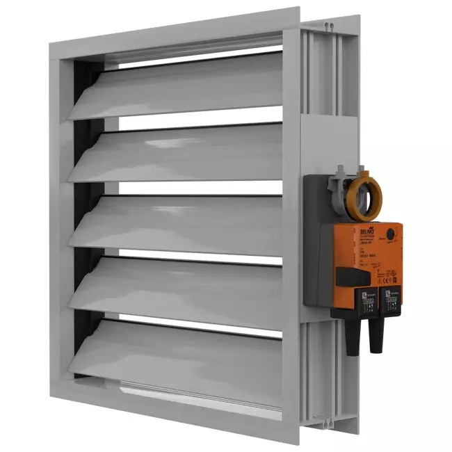 Maxivent demper met actuator voor M4512 horizontaal links - DAL