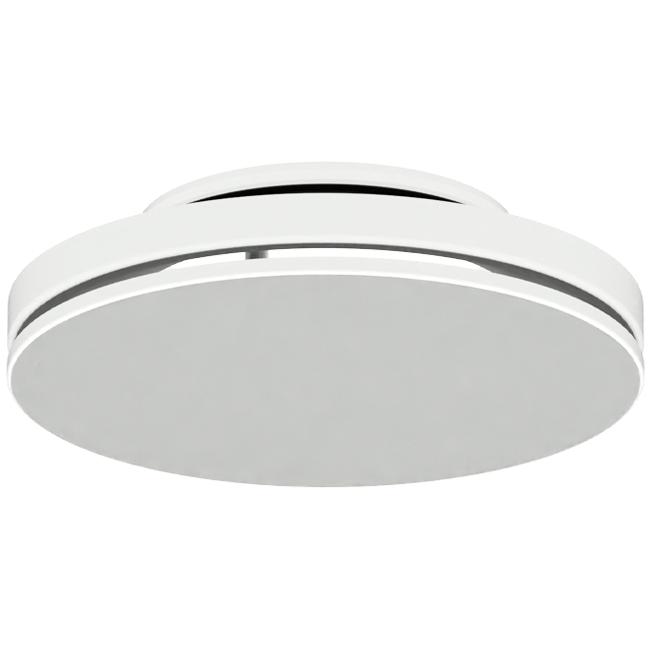 Plafondrooster staal met ronde uitblaas – 200 mm – RAL 9016