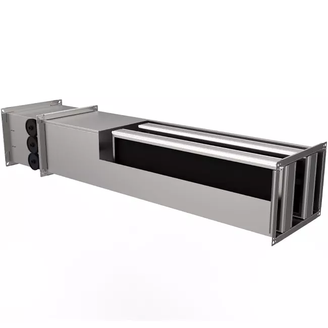 Geluidsdemper voor rechthoekige VAV 500x400 mm