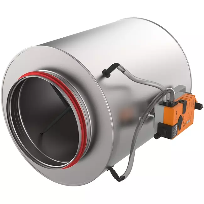 Ronde VAV variabele volumeregelaar dubbelwandig ModBUS / Bacnet diameter 355 mm