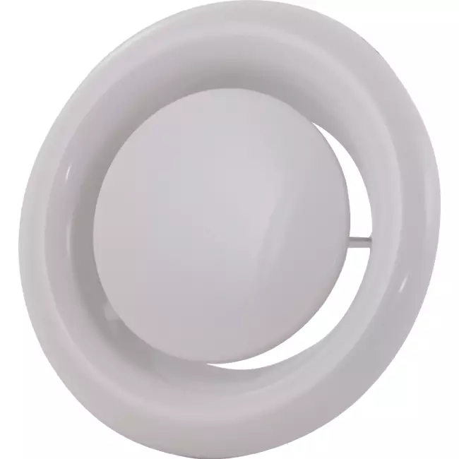 Ventilatie afvoer ventiel 200mm metaal - E-DVS200 RAL 9016