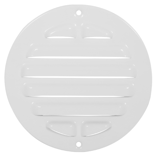 Buitenrooster rond 80mm aluminium - RAL9016
