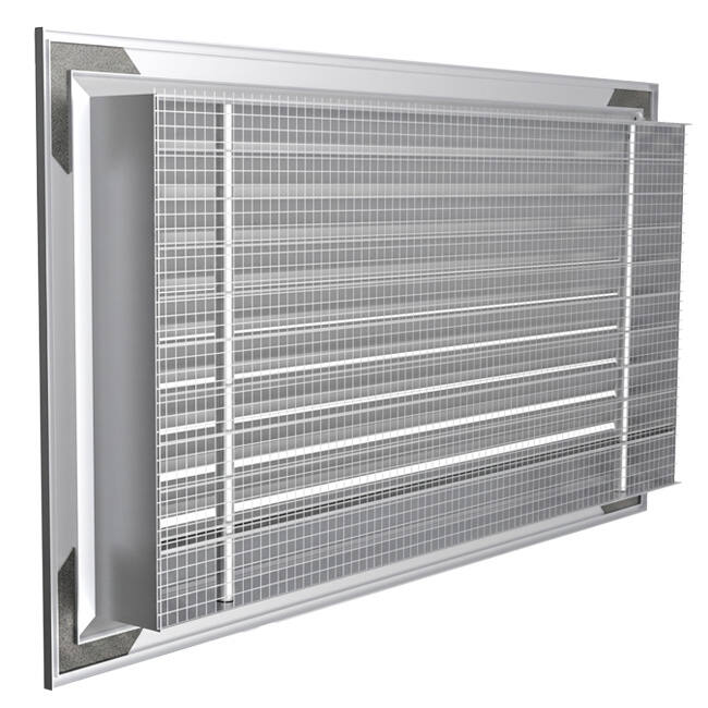 ClimaConnect buitenmuurrooster aluminium 300x300 mm