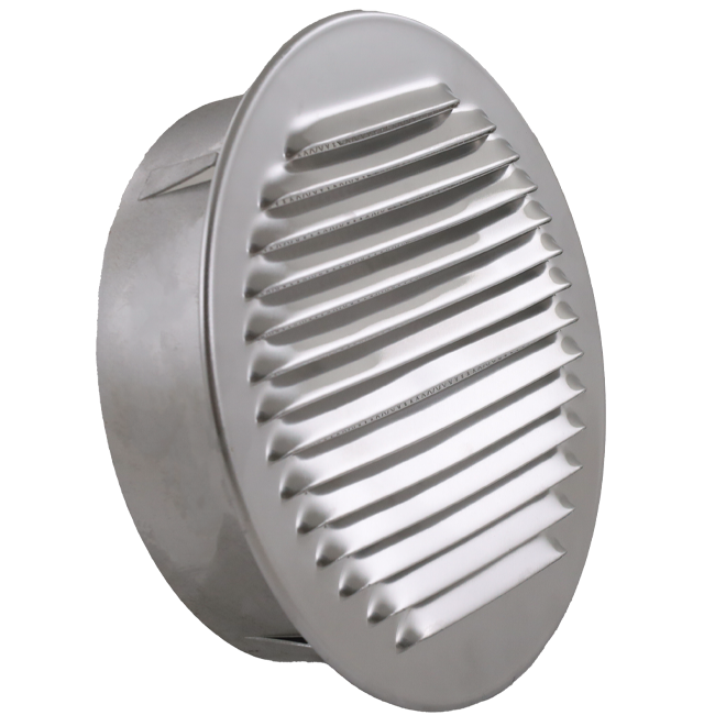 Ventilatierooster rond 250mm aluminium - EL-A-R250 ALU