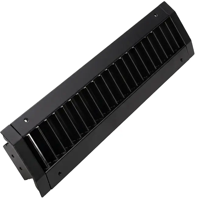 ClimaConnect kanaalrooster dubbel instelbaar 1025x125 mm voor buis 315 tot 900 mm - RAL 9005