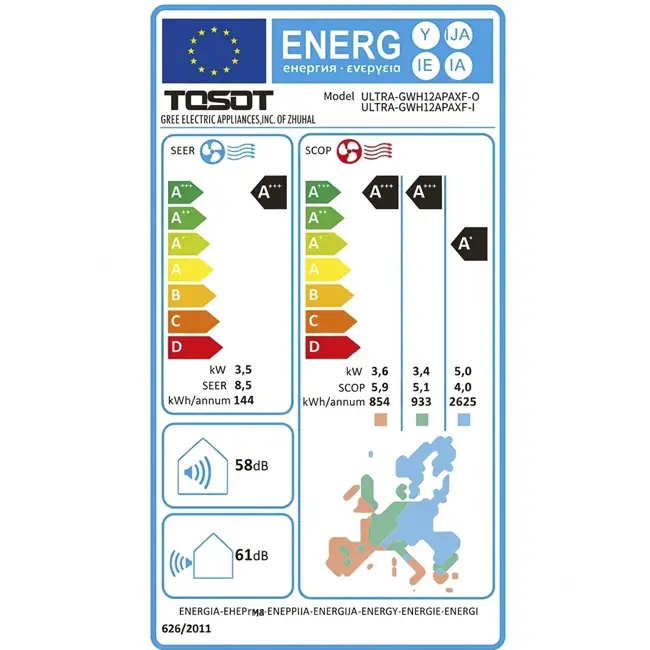 Tosot Nordic Ultra by Gree buitenunit R32 3,5-4,2 kW