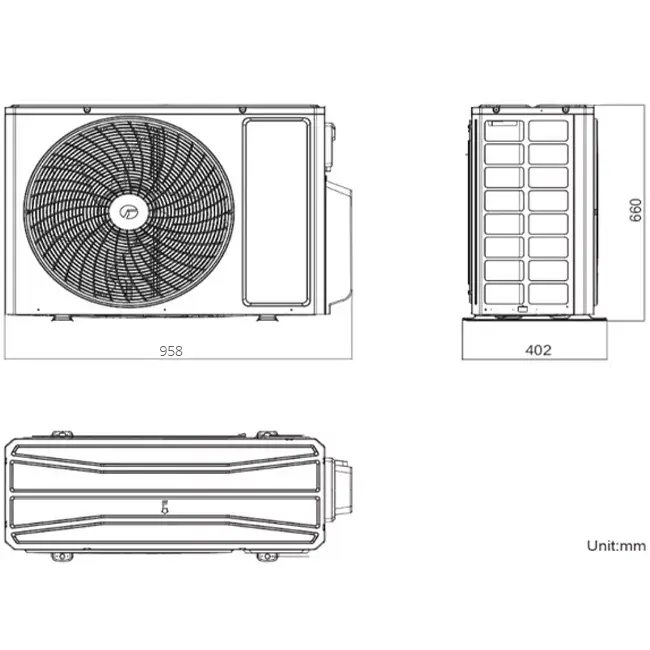 Tosot Nordic Ultra by Gree buitenunit R32 3,5-4,2 kW