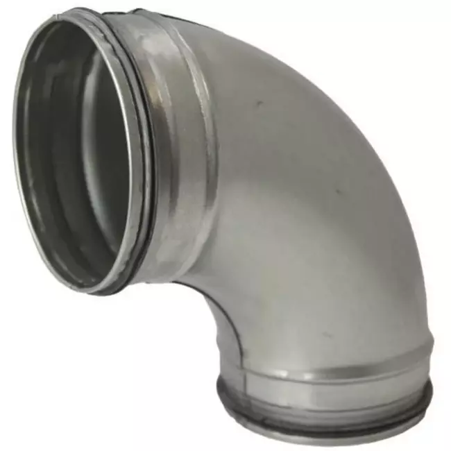 Ronde spiro bocht 90° Ø 125mm voor spirobuis