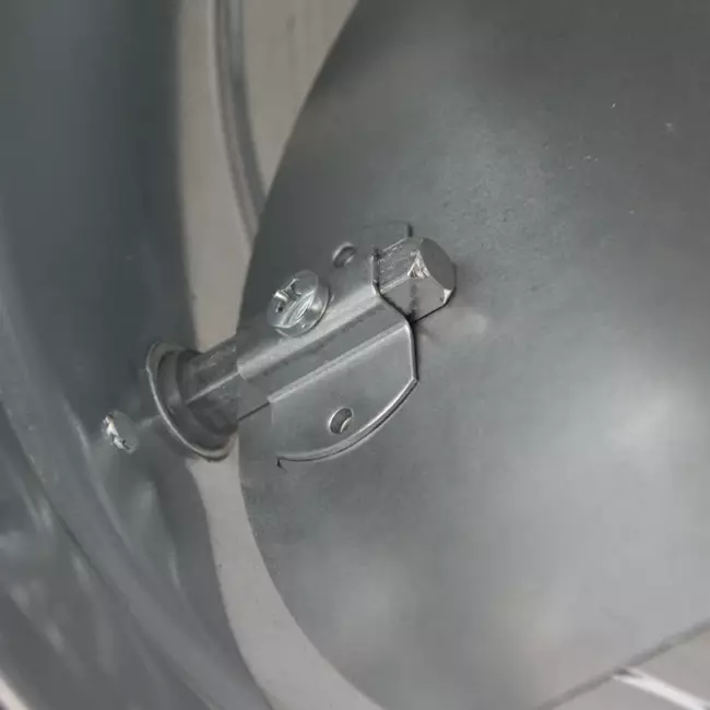Thermoduct 13 mm handbediende regelklep diameter 180 mm geïsoleerd