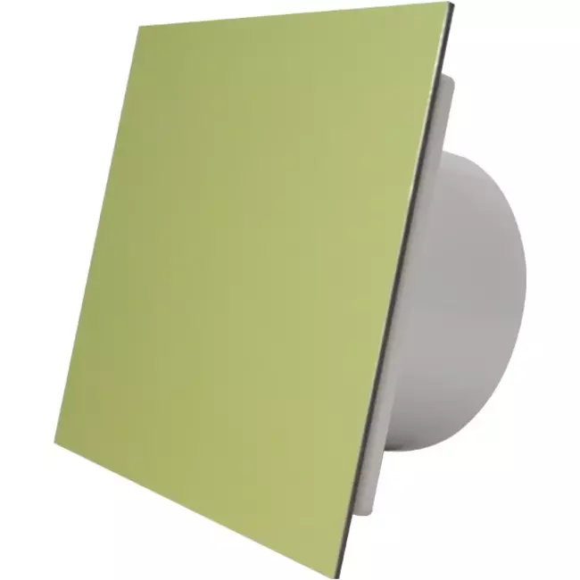 Air Roxy badkamerventilator met aansluitdiameter 100 mm - front goud aluminium