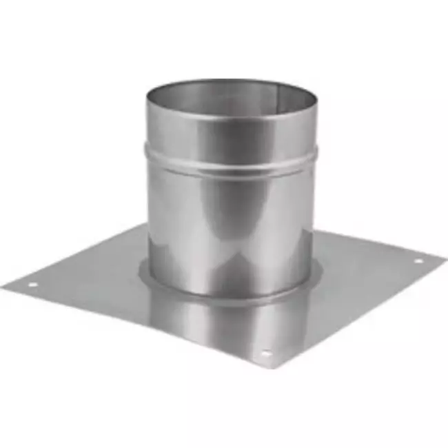 Vloerplaat voor buis diameter 80 mm - 150 mm hoogte opstand I304