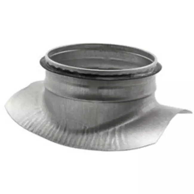 Zadelstuk Ø 250mm - 180mm (90°) - Gegalvaniseerd
