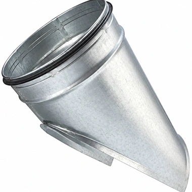 Spiral duct 45° saddle piece