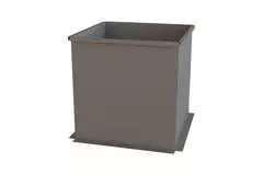 Alfa Compact alu plakplaat dak hoogte 400mm (geisoleerd)