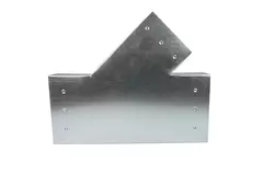 T-stuk 45 graden 220x80 mm - 170x80 mm tbv instortkanaal