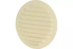 Metalen ventilatierooster rond Ø160 mm beige - MR160Y - RAL1015