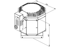 Dakventilator horeca energiezuinig - DVN 225 EC 30
