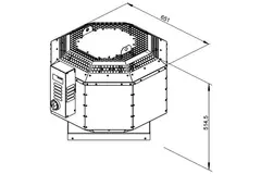 Dakventilator geïsoleerd horeca - DVNI 315 D4 30