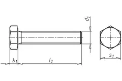 Tapbout m8x25mm.gegalv.8.8 din933 (200 stuks)