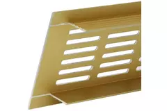 Plintrooster aluminium - goud L=500mm x H=100mm - RA1050G