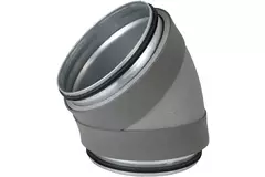 Thermoduct geïsoleerde bocht 45 graden diameter 200 mm